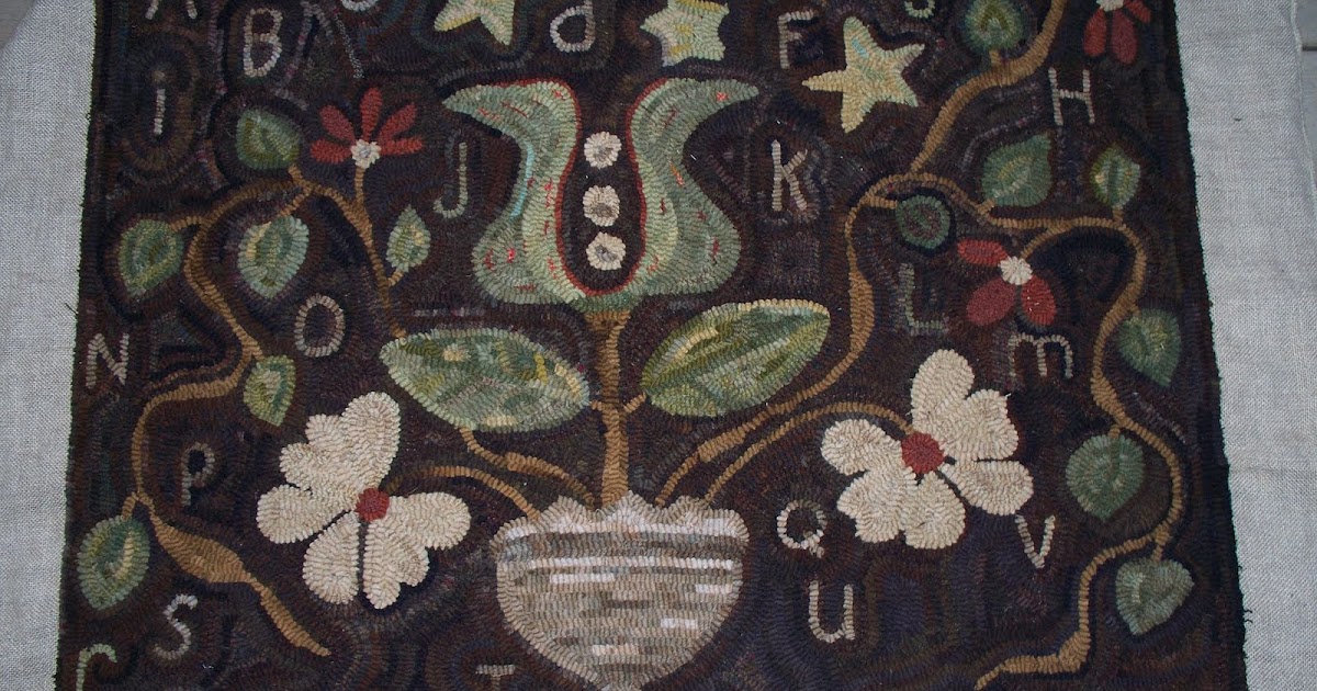 The PinKeep This Vine Hooked Rug