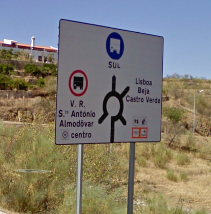 Primeira saída para que vem da Mina de São Domingos ou ultima saída para que vem de Beja, Lisboa ao Castro Verde Primeira saída para que vem da Mina de São Domingos ou ultima saída para que vem de Beja, Lisboa ao Castro Verde