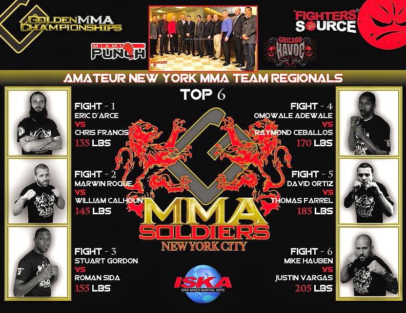 The MMA Journalist Golden MMA Championship Poster