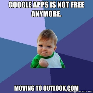 Plus d&rsquo;offre gratuite chez Google Apps ? Utilisez Outlook.com avec vos noms de domaine, A Unix Mind In A Windows World