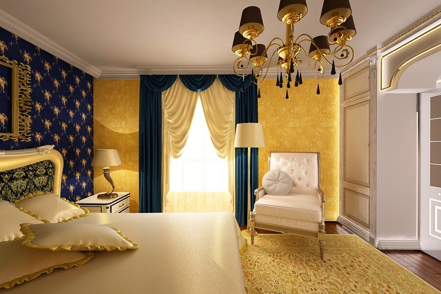 prtofoliu proiect design interior dormitor de lux realizat pentru vila in Constanta