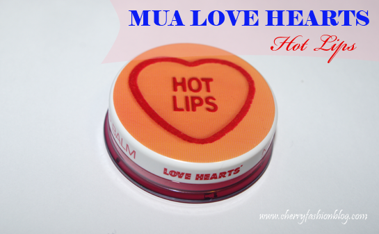 MUA Love Hearts Lip Balm, Love hearts lip balm hot lips
