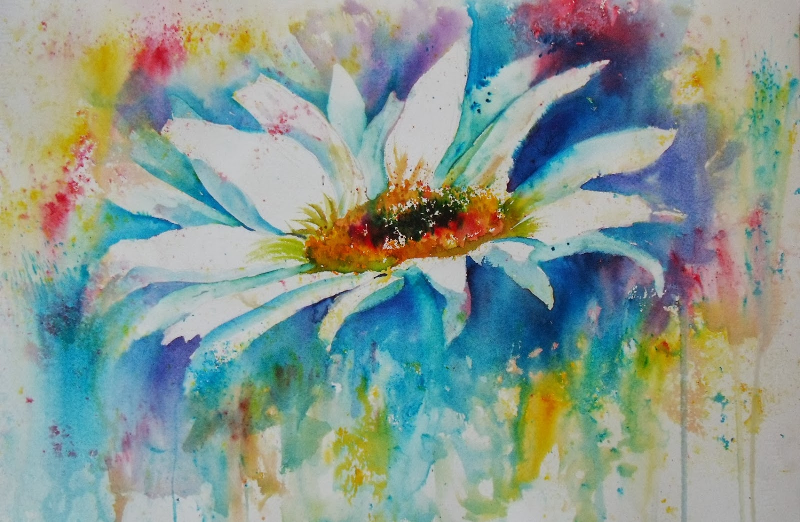 Art by Judith Farnworth Brusho Paintings