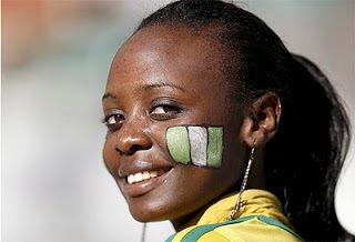 WM Brasilien 2014: sexy heissen Mädchen-Fußball-Fan, schöne Frau Unterstützer der Welt. Ziemlich Amateur girls, Bilder und Fotos Nigeria nigerianas africanas