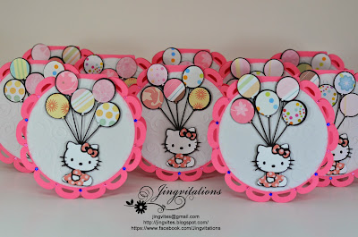 hello kitty banner, goody bags, party favors, door sign, cupcake topper, invitations