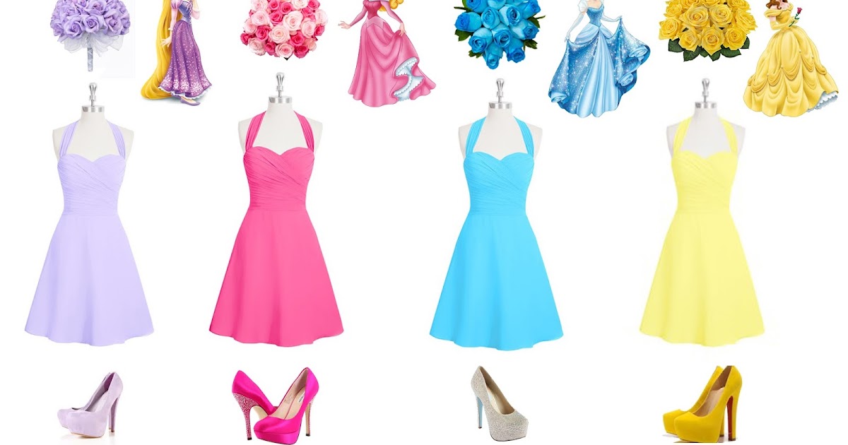 Brittany's Disney Wedding Disney Princess Bridesmaid Dresses