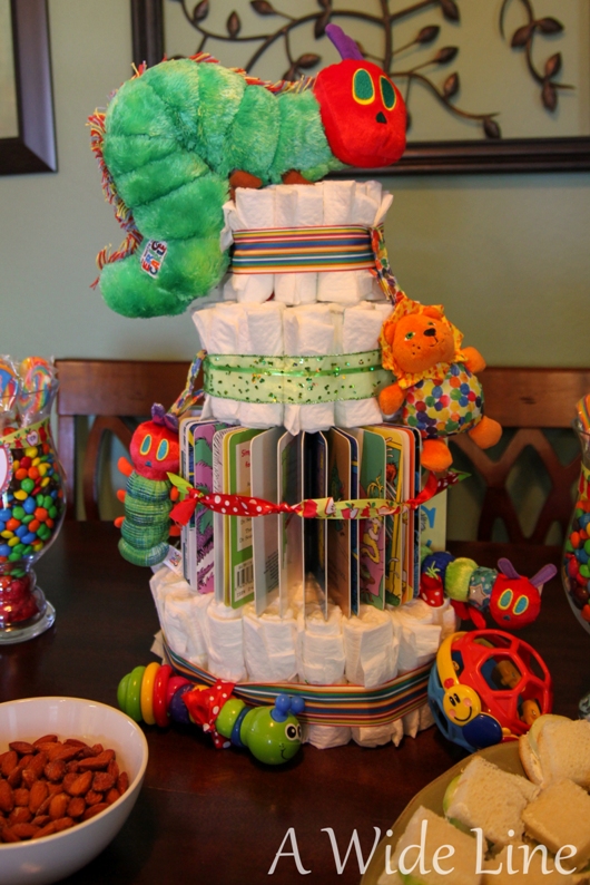 Diaper Caterpillar Cake Diaper Caterpillar Cake