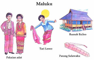  Kemarin kebetulan putri saya yang duduk di kelas empat mendapat tugas dari gurunya untuk  Pakaian dan Rumah Adat Daerah di Indonesia