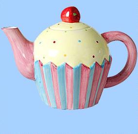 cupcake and teapot