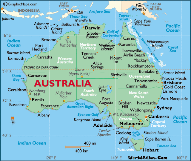 Australia Map Maps Photos