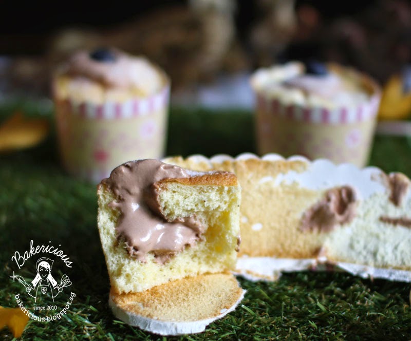 Bakericious Pure Vanilla Rice Flour Chiffon Cake with Chocolate Cream