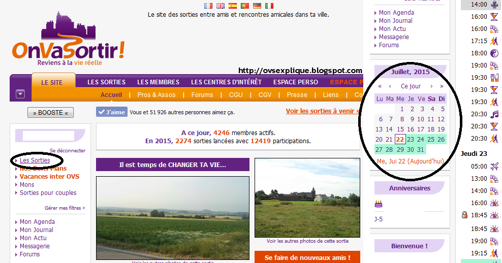 Ovs rencontres sorties