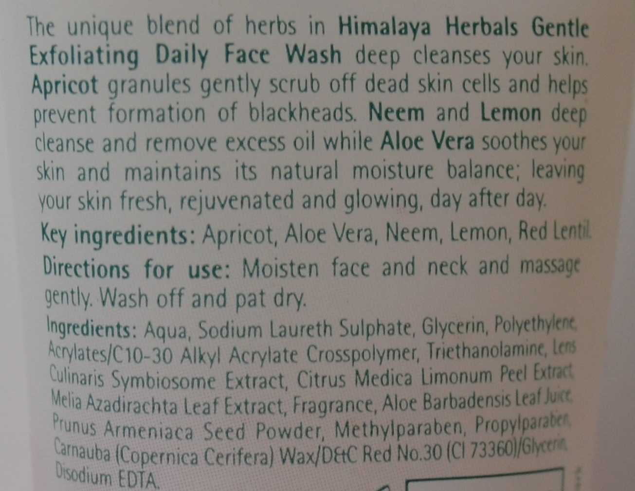 Review Himalaya Gentle Exfoliating Daily Face Wash Beauty by Miss L