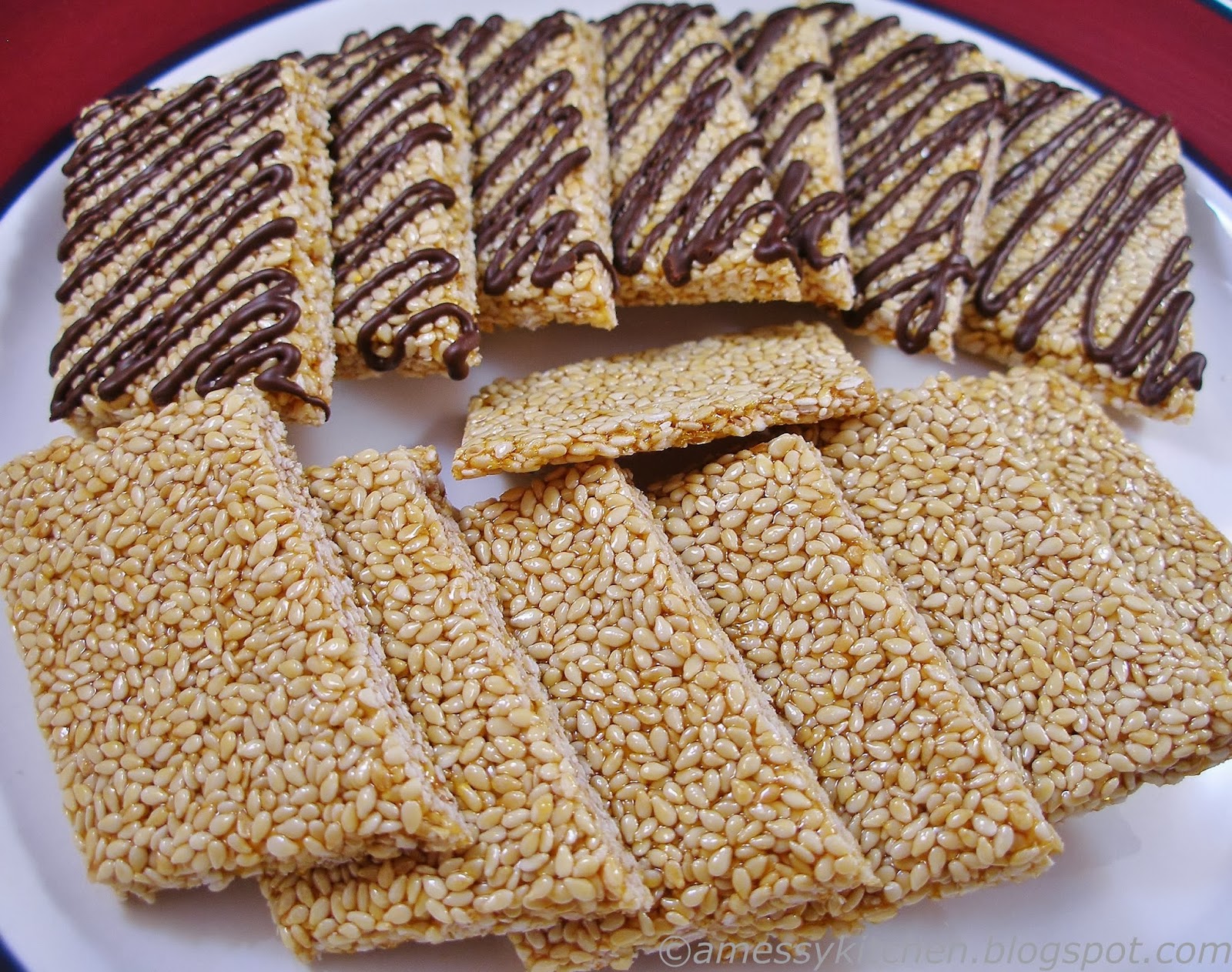 A Messy Kitchen Sesame Snaps