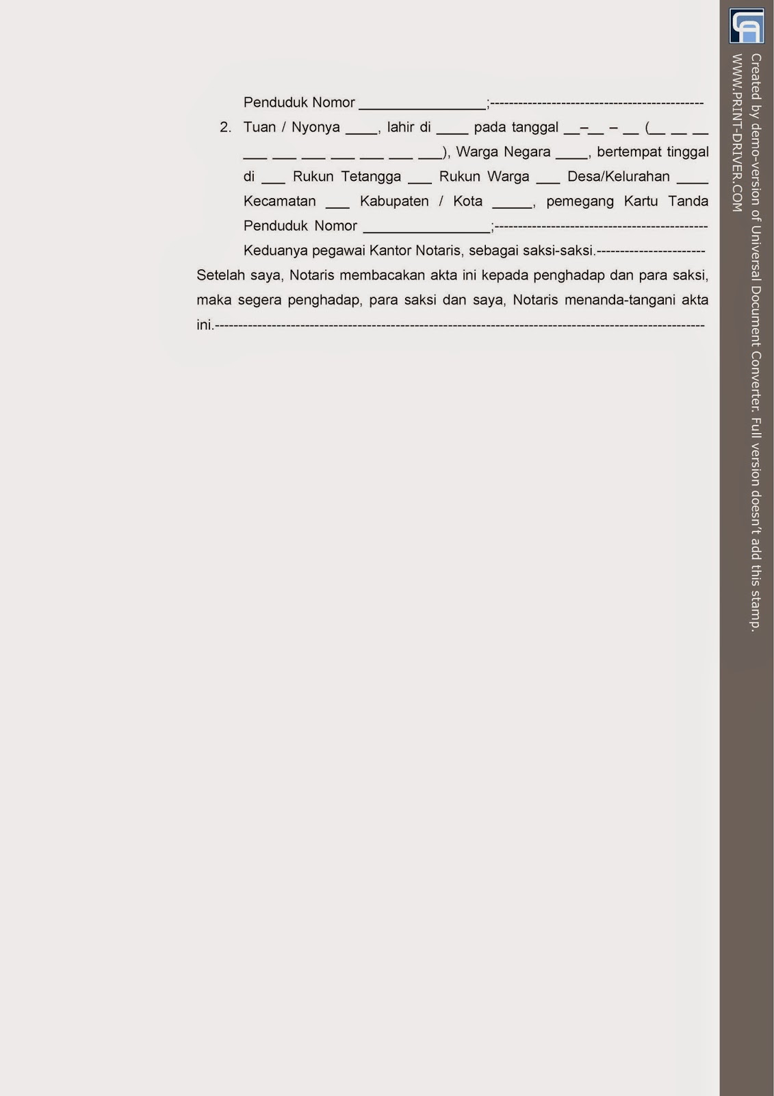 Notaris Amp Ppat Contoh Akta Pendirian Yayasan Bagian 3