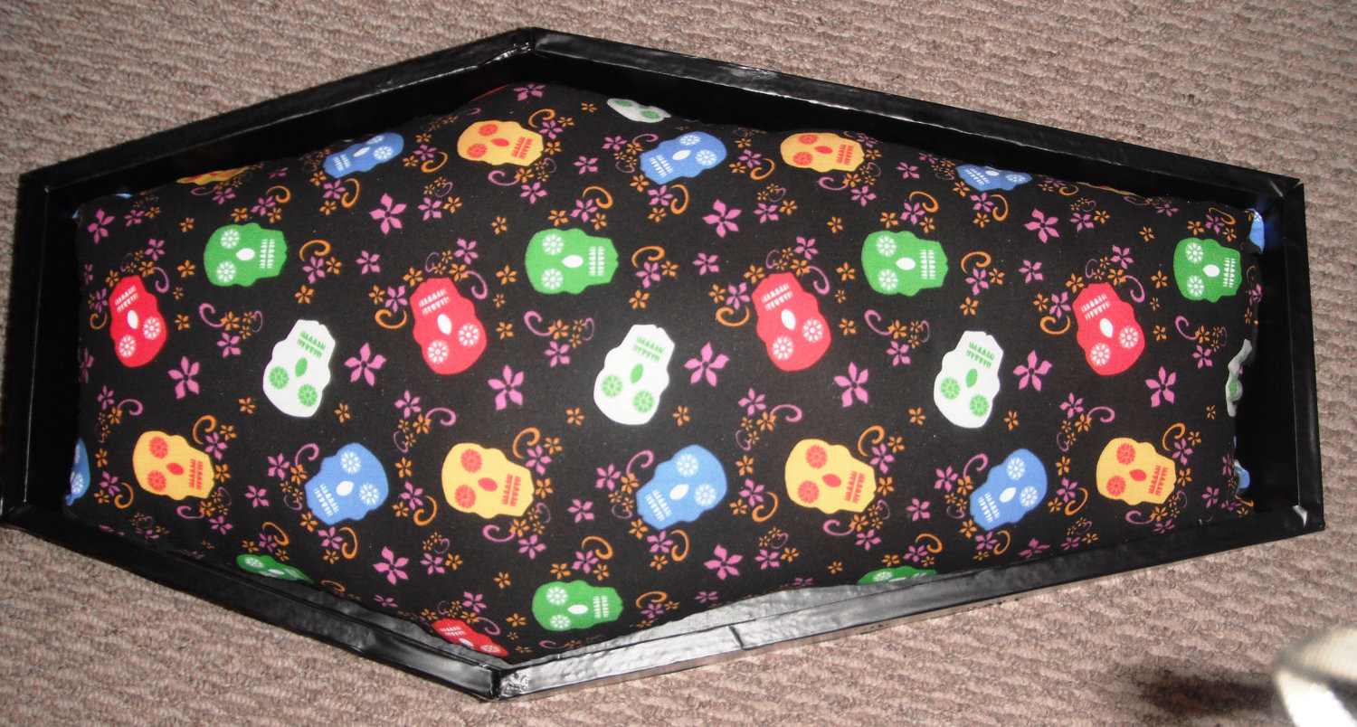 Catsparella Morbidly Adorable Coffin Shaped Cat Beds