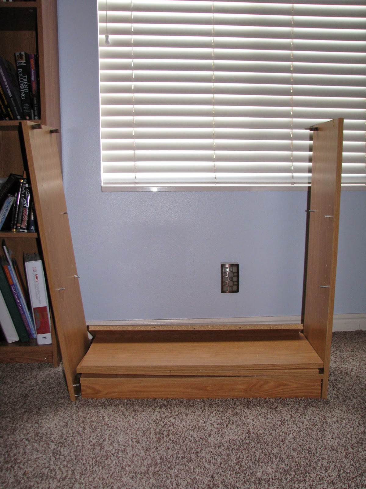 My SoCalled DIY Blog Refab Old Laminate Book Shelf