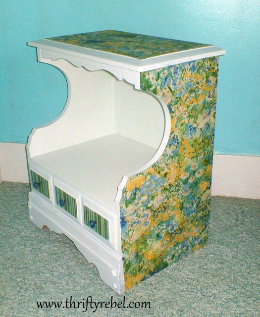 The Tweaking of My Night Table Thrifty Rebel Vintage