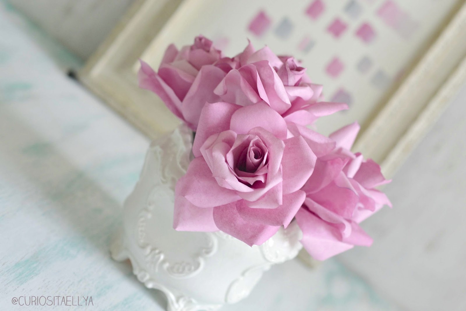 Curiositaellya Coffee Filter Roses {DIY}