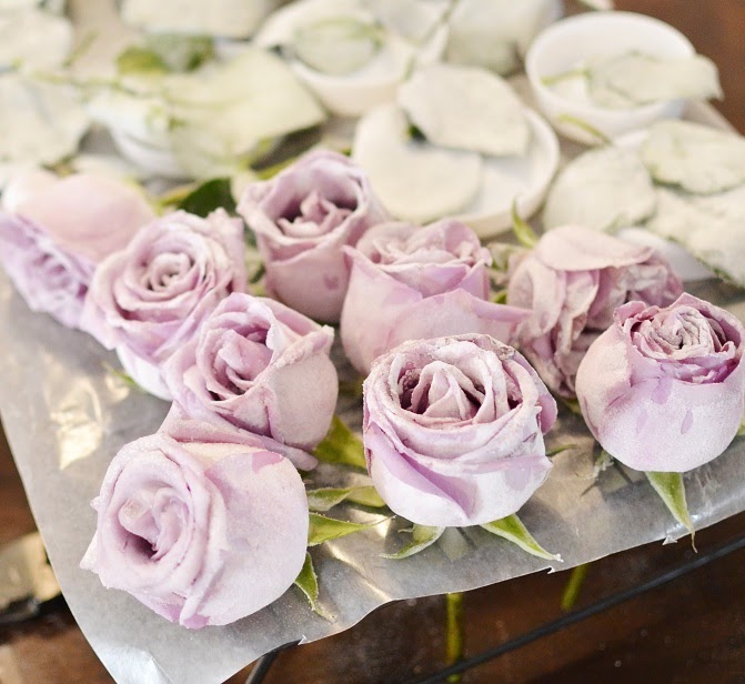 The Sew*er, The Caker, The CopyCat Maker Crystalized Flowers How To