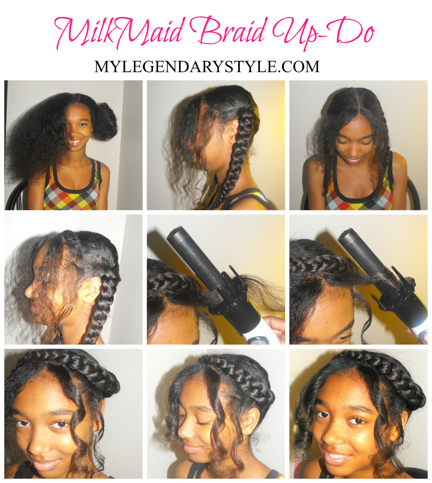 Kiss Instawave Review Milkmaid Braids Tutorial