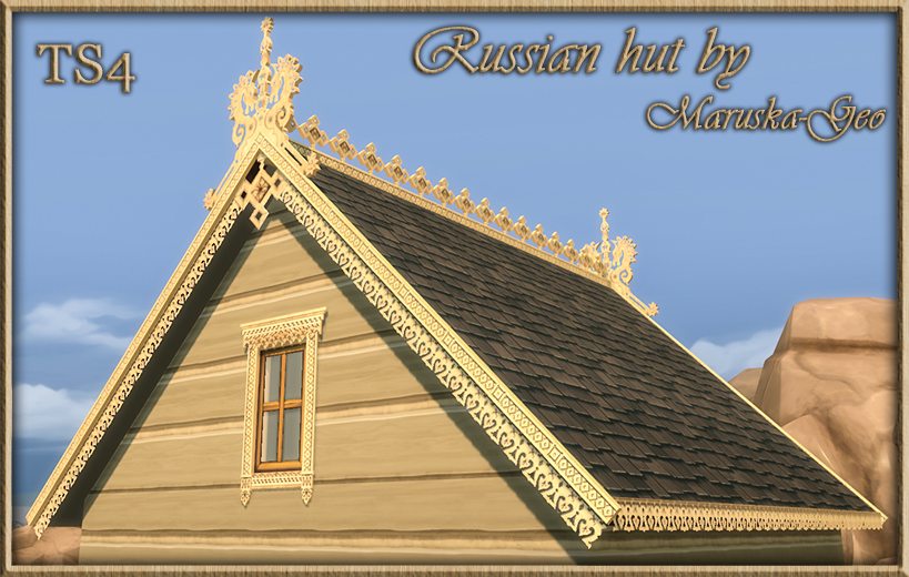 My Sims 4 Blog Russian House Roof Decorations, Windows and Fences by