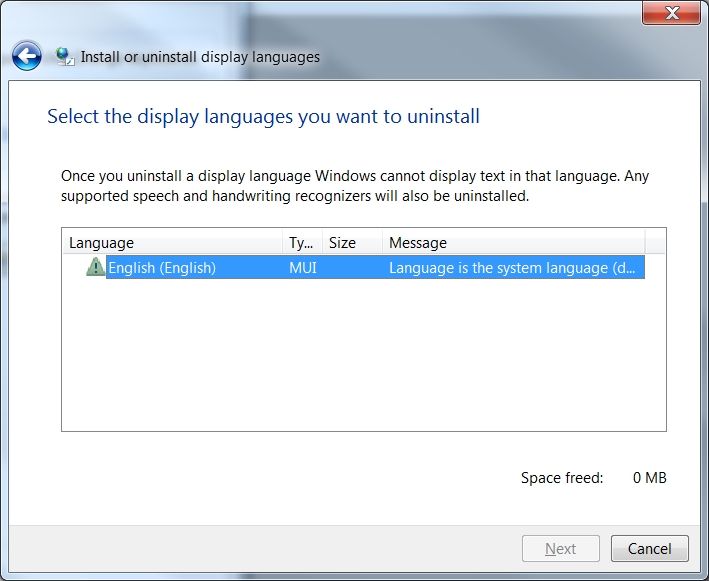 Install Change to a New Display Language in Windows 7