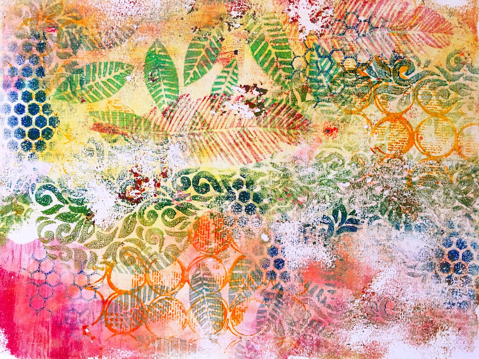 Printing with Gelli Arts® Printing Single Prints with Multiple Layers