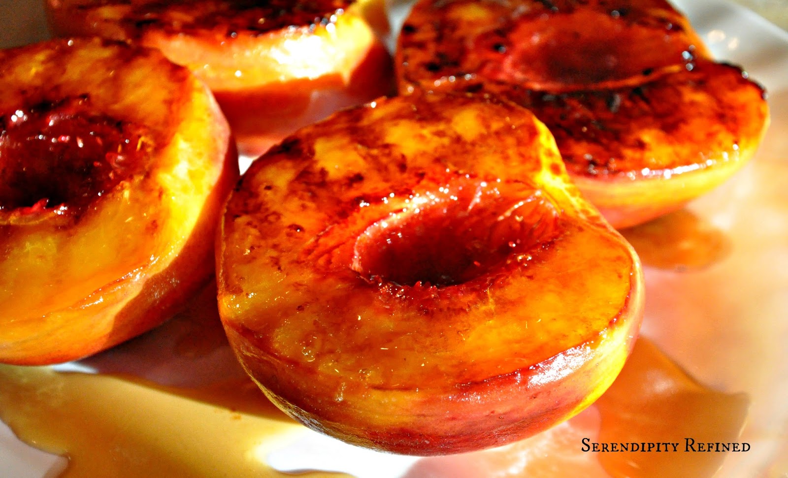 Serendipity Refined Blog Grilled Summer Peaches With Toasted Pecans