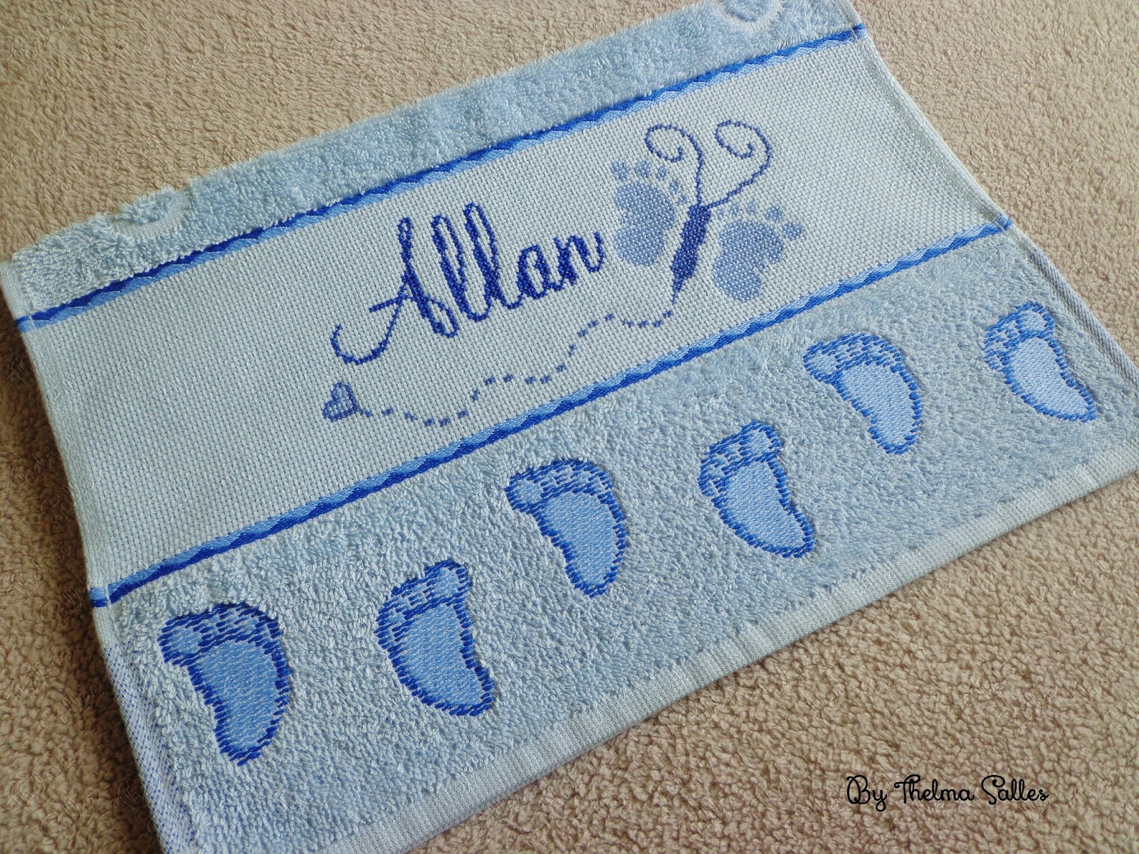 Toalhinha em ponto cruz | Thelma Salles ღ Artesanatos