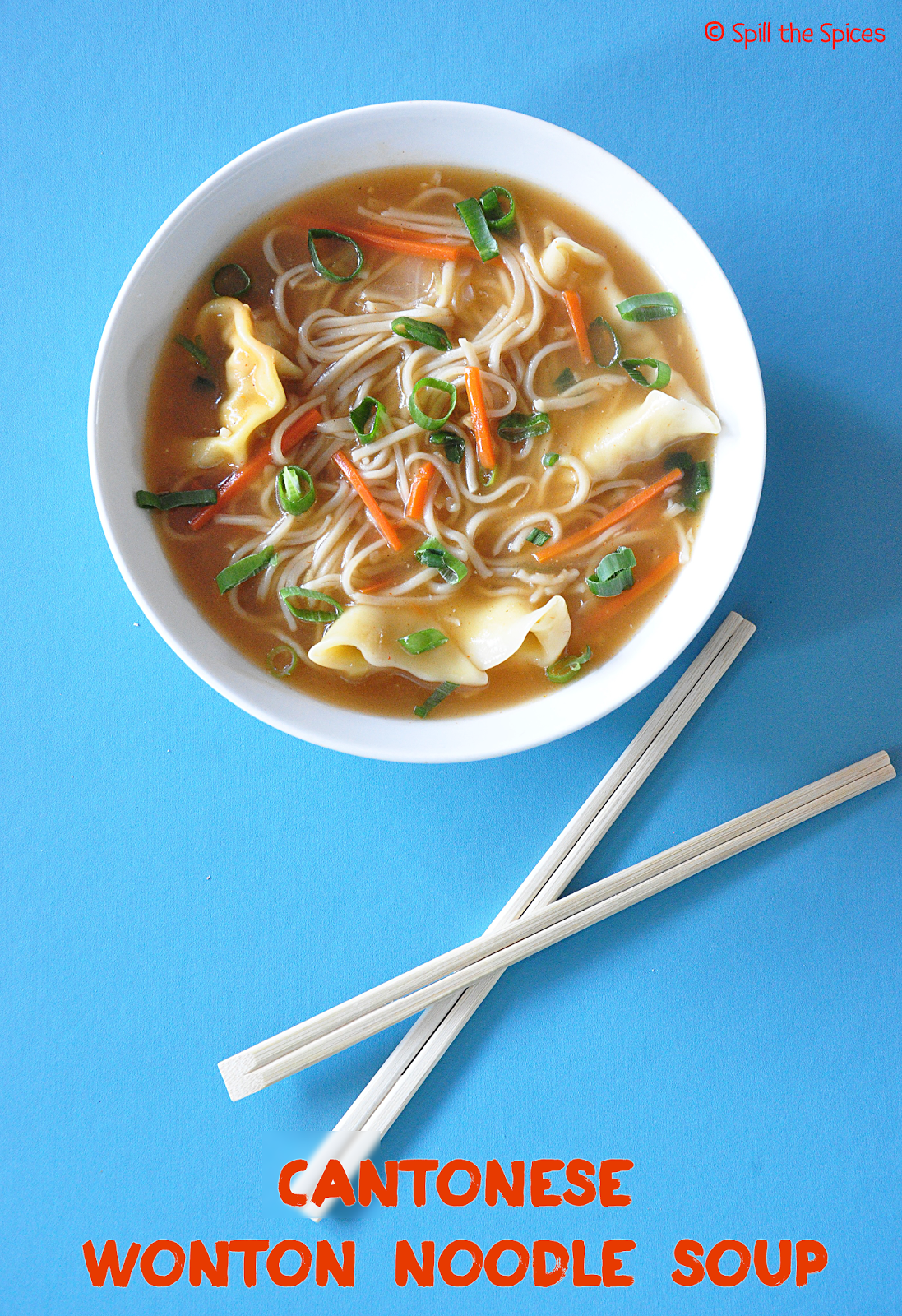 Cantonese Wonton Noodle Soup | Spill the Spices
