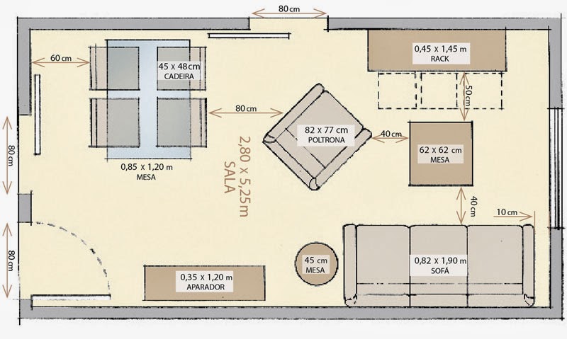 Coisa Minha, Casa A METRAGEM mínima para os cômodos de sua casa Medidas Ergonomicas Sala De Estar ~ Coisa Minha, Casa A METRAGEM mínima para os cômodos de sua casa