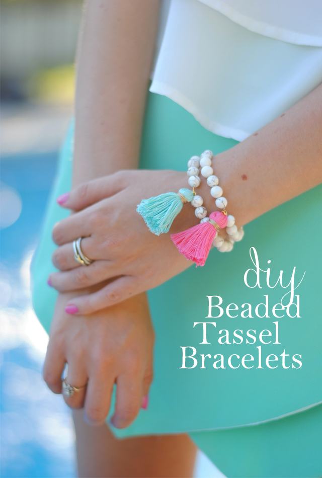 DIY Beaded Tassel Bracelets Southern Curls & Pearls Bloglovin’