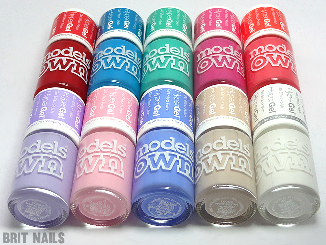 Models Own hypergel swatches
