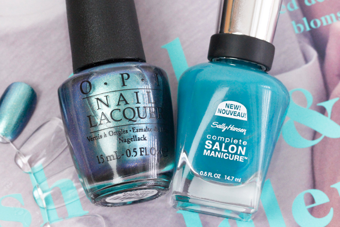 NOTW: OPI, This Color Makes Waves & Sally Hansen, 673 Blue Streak