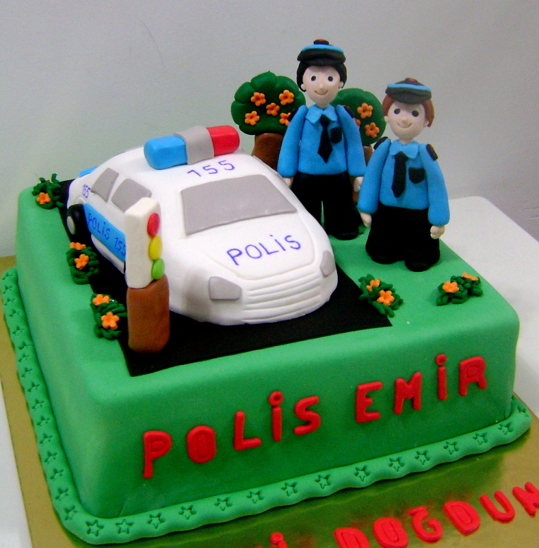 ŞEKER PASTA Polis Arabası Pasta