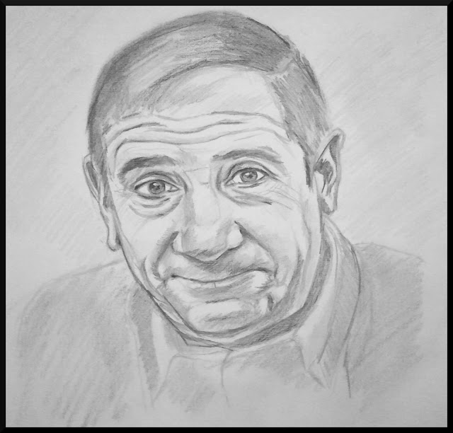 Alfredo Landa. Retrato a Lápiz. Autor: José M. Gallego.