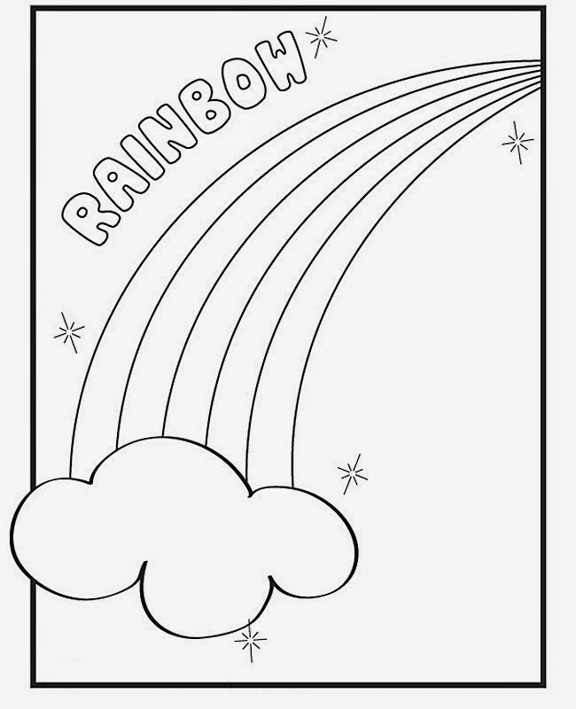 Rainbow Coloring Page | Ally's Party