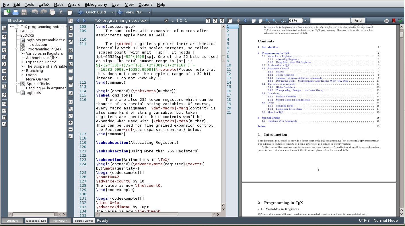 texmaker for mac with pdf embedded