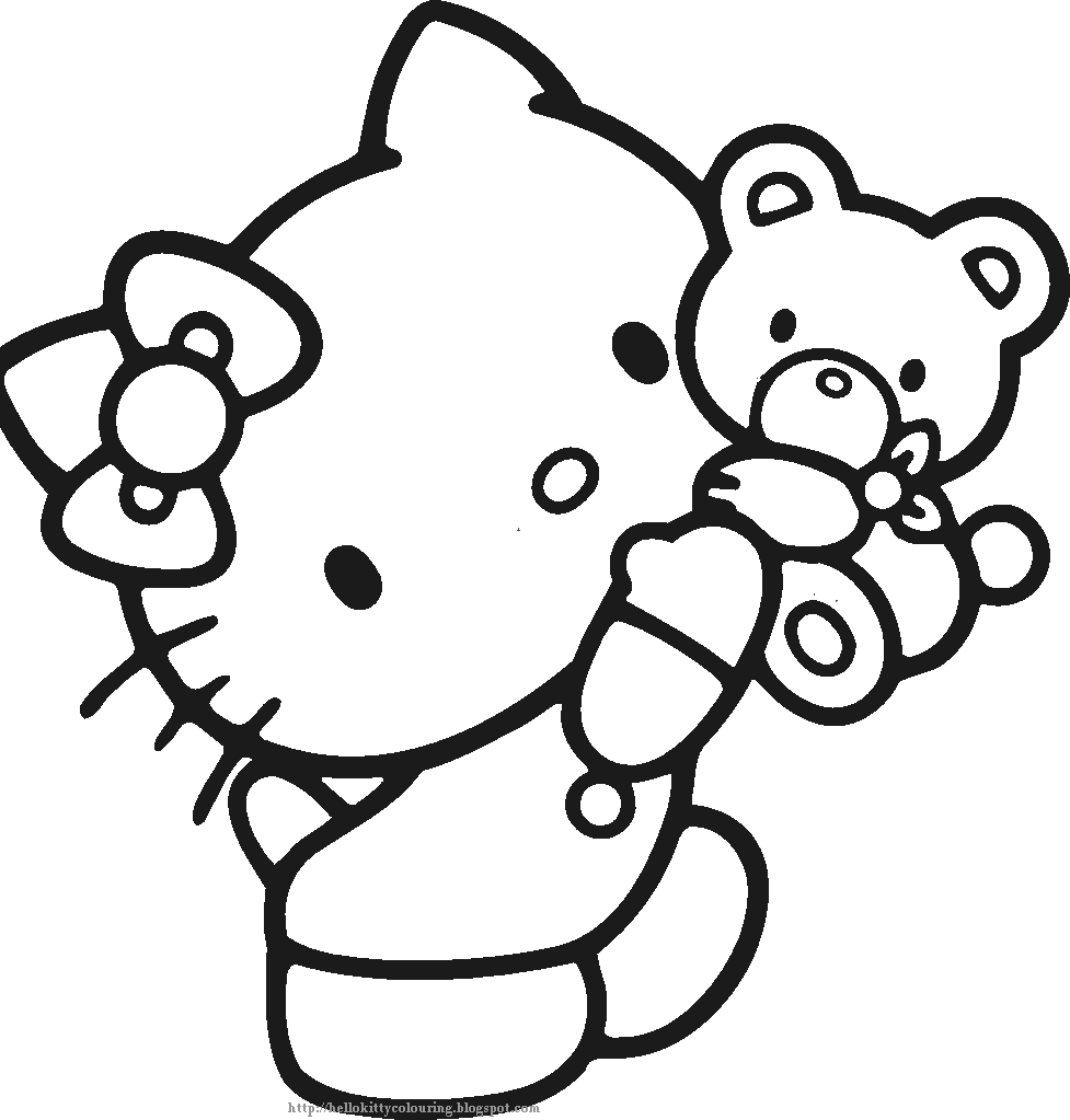 COLORINGPAGES CUTE HELLO KITTY COLOURING PICTURES