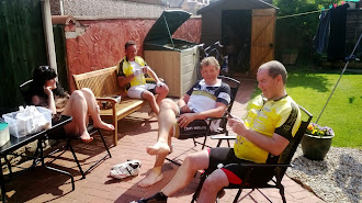 End of ride cafe stop at Maison de Patron - 9th June 2013