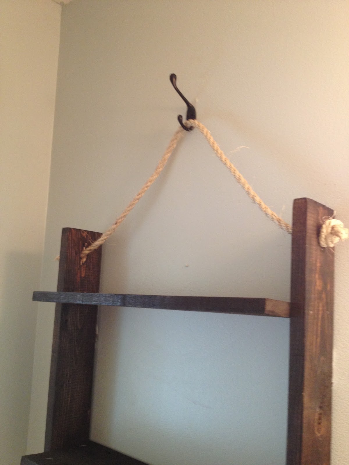 How to make a Hanging Bathroom Shelf for only $10! - Shanty 2 Chic