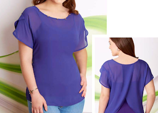 blusas de gasa de vestir