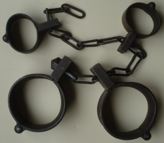 RestraintsBlog PRISON SHACKLES LEG & WRIST IRONS 19TH CENTURY