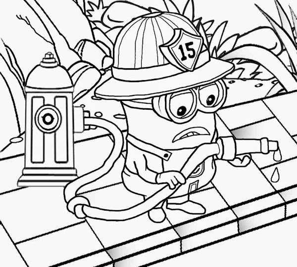 Free Printable Minion Coloring Pages