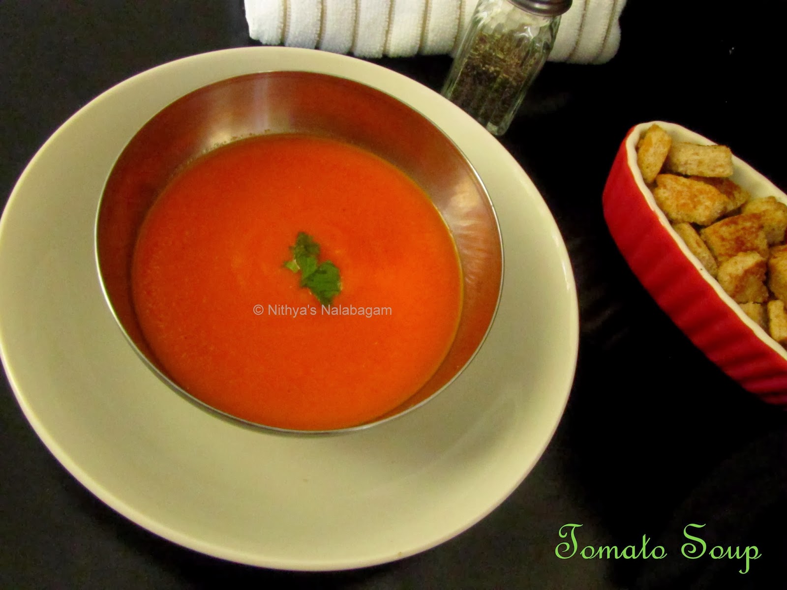 Tomato Soup Indian Style Nithya's Nalabagam