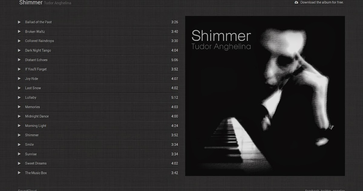music album template