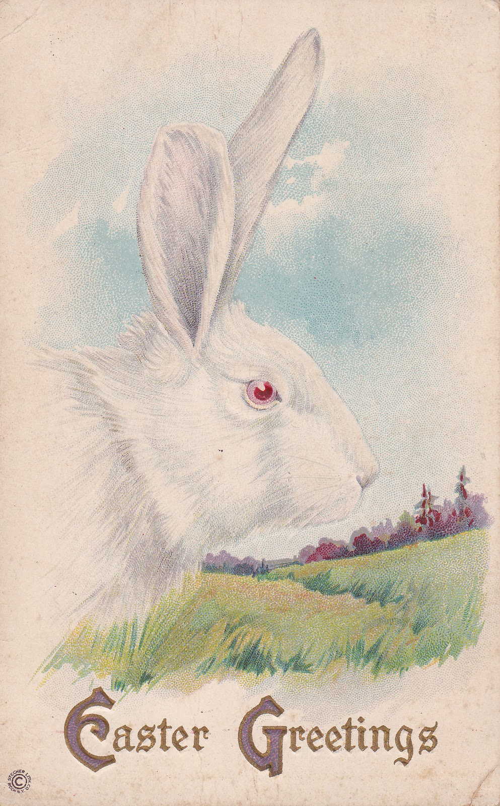 Homespun Hugs and Calico Kisses: Vintage Easter Postcards