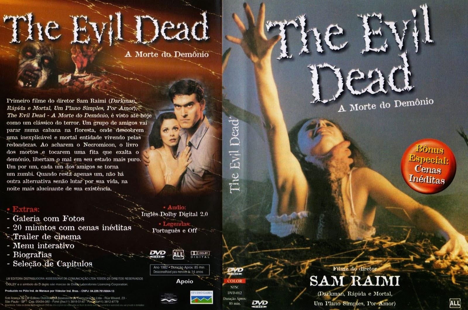 Filmes de Terror & Horror - Filme Do Dia: Evil Dead A Morte Do Demonio  Diretor: Sam Raimi Sinopse:Cinco amigos viajam para uma cabana no meio da  floresta em busca de diversão