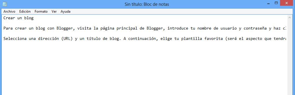 Cómo publicar correctamente una entrada en mi blog de Blogger